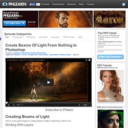 Create Beams Of Light From Nothing In Photoshop