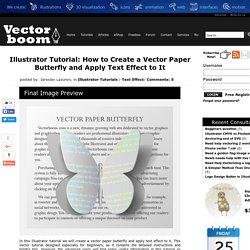 How to Create a Vector Paper Butterfly and Apply Text Effect to It in Illustrator