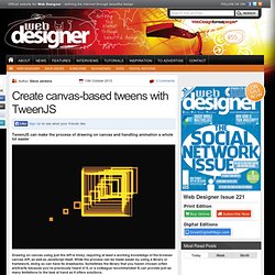 Create canvas-based tweens with TweenJS