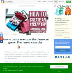 How to create an escape the classroom game - Free lesson examples