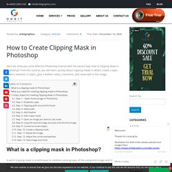 How To Create Clipping Mask In Photoshop