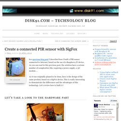 Create a connected PIR sensor with SigFox » disk91.com – technology blog