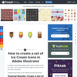 How to create a set of Ice Cream Icons in Adobe Illustrator