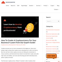 How To Create A Cryptocurrency