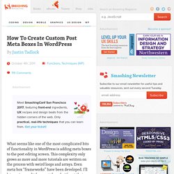 How To Create Custom Post Meta Boxes In WordPress