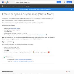 Maps User Guide - My Maps