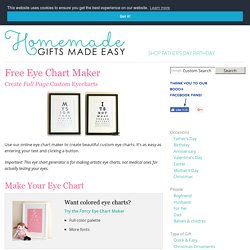 Free Eye Chart Maker - Create Custom EyeCharts Online
