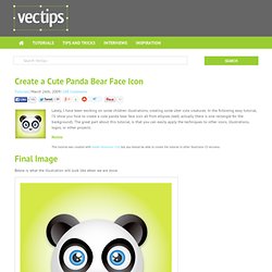 Create a Cute Panda Bear Face Icon