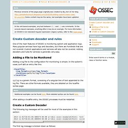Create Custom decoder and rules — OSSEC v2.7.0 documentation