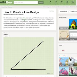 How to Create a Line Design: 9 steps (with pictures)