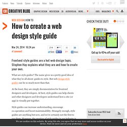 How to create a web design style guide