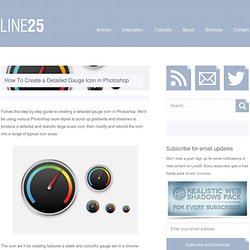 How To Create a Detailed Gauge Icon in Photoshop