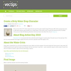 Create a Dirty Water Drop Character in Illustrator