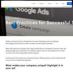 Create Effective Search Ads: How to Write Successful Text Ads