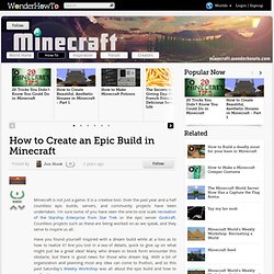 How to Create an Epic Build in Minecraft « Minecraft