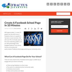 Create A Facebook School Page In 10 Minutes