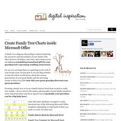 Create Family Tree Charts inside Microsoft Office