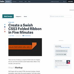 Create a Swish CSS3 Folded Ribbon in Five Minutes