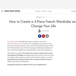 How to Create a French Capsule Wardrobe