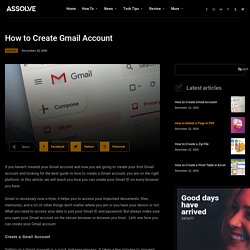 How to Create Gmail Account