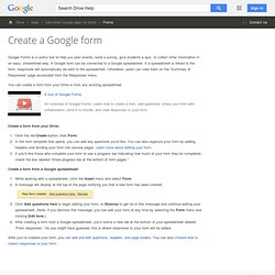 Create and edit forms - Google Docs Help