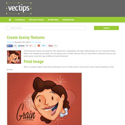 Create Grainy Textures - Vectips