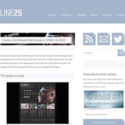 Create a Grid Based Web Design in HTML5 & CSS3