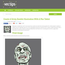 Create A Grisly Zombie Illustration With A Pen Tablet In Illustrator