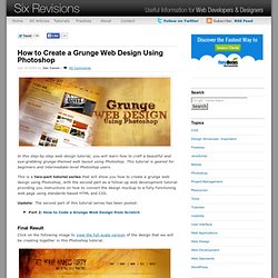 How to Create a Grunge Web Design Using Photoshop