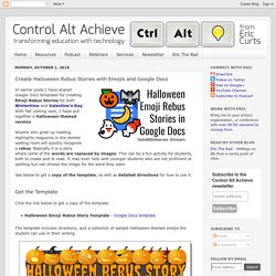 Create Halloween Rebus Stories with Emojis and Google Docs
