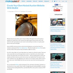Create Your Own Hosted Auction Website With WeBid