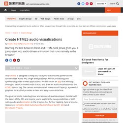 Create HTML5 audio visualisations