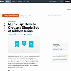 How to Create a Simple Set of Ribbon Icons