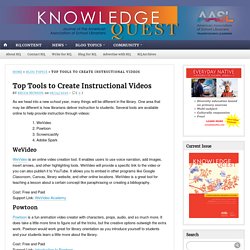 Top Tools to Create Instructional Videos