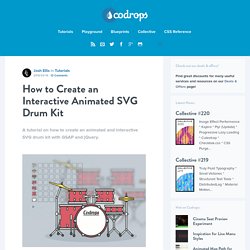 How to Create an Interactive Animated SVG Drum Kit