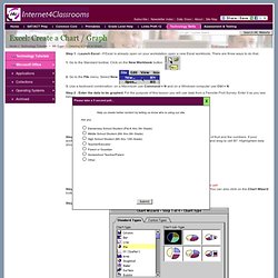 Using Excel to Create a Chart or Graph at Internet 4 Classrooms