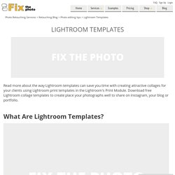 How to Create Lightroom Templates – Free Lightroom Print Templates