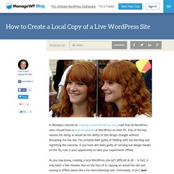 How to Create a Local Copy of a Live WordPress Site