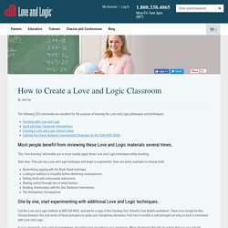 How to Create a Love and Logic Classroom
