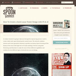 How To Create a Dark Lunar Poster Design with PS & AI