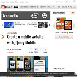 Create a mobile website with jQuery Mobile