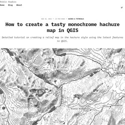 How to create a tasty monochrome hachure map in QGIS