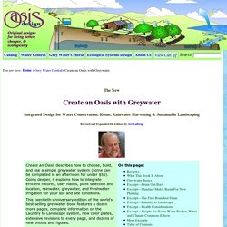 The New Create an Oasis with Greywater (book)