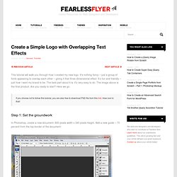 Create a Simple Logo with Overlapping Text Effects