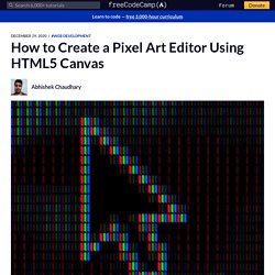 How to Create a Pixel Art Editor Using HTML5 Canvas