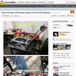 How to Create a Pneumatic System for (F.I.R.S.T) Robots