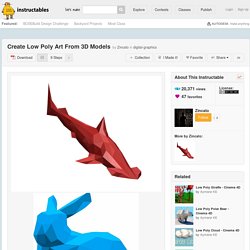 Create Low Poly Art From 3D Models: 9 Steps