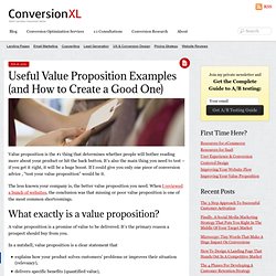 How To Create A Useful Value Proposition w/ Examples