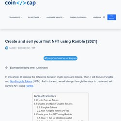 Create and sell your first NFT using Rarible [2021]