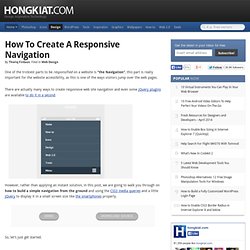 How to Create a Responsive Navigation